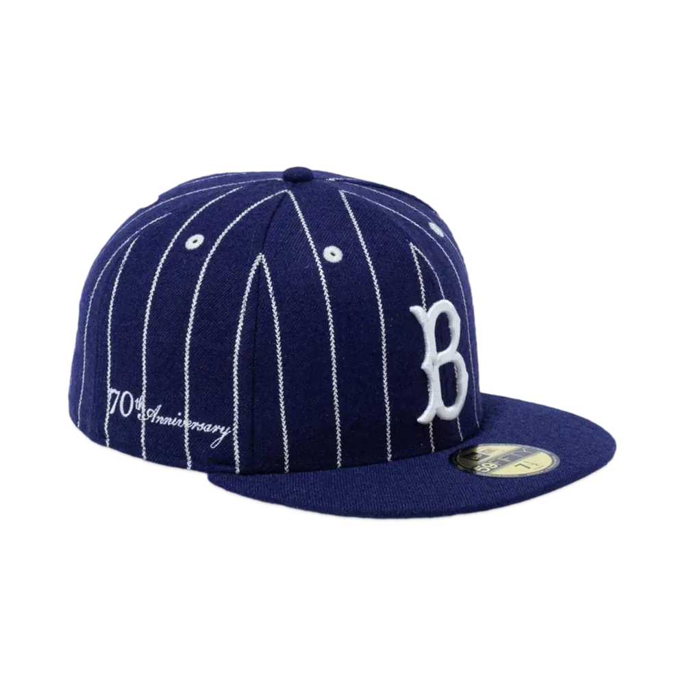 NEW ERA 59Fifty Day Memorial Collection Brooklyn Dodgers Cooperstown "Light Navy Stripe/Light Navy"