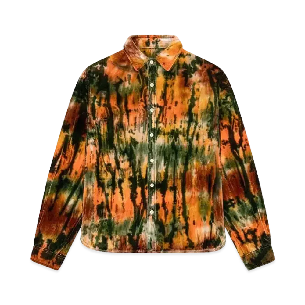 DENIM TEARS Silk Velour Seasoning Shirt "Maruti"