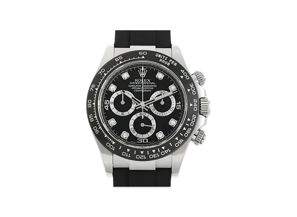 ROLEX Cosmograph DAYTONA Black Dial 8P Diamonds 116519LNG