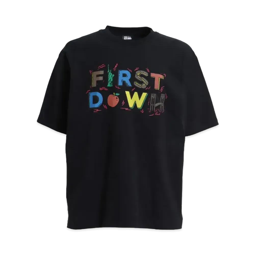 FIRST DOWN NEWYORK S/S T "Black"