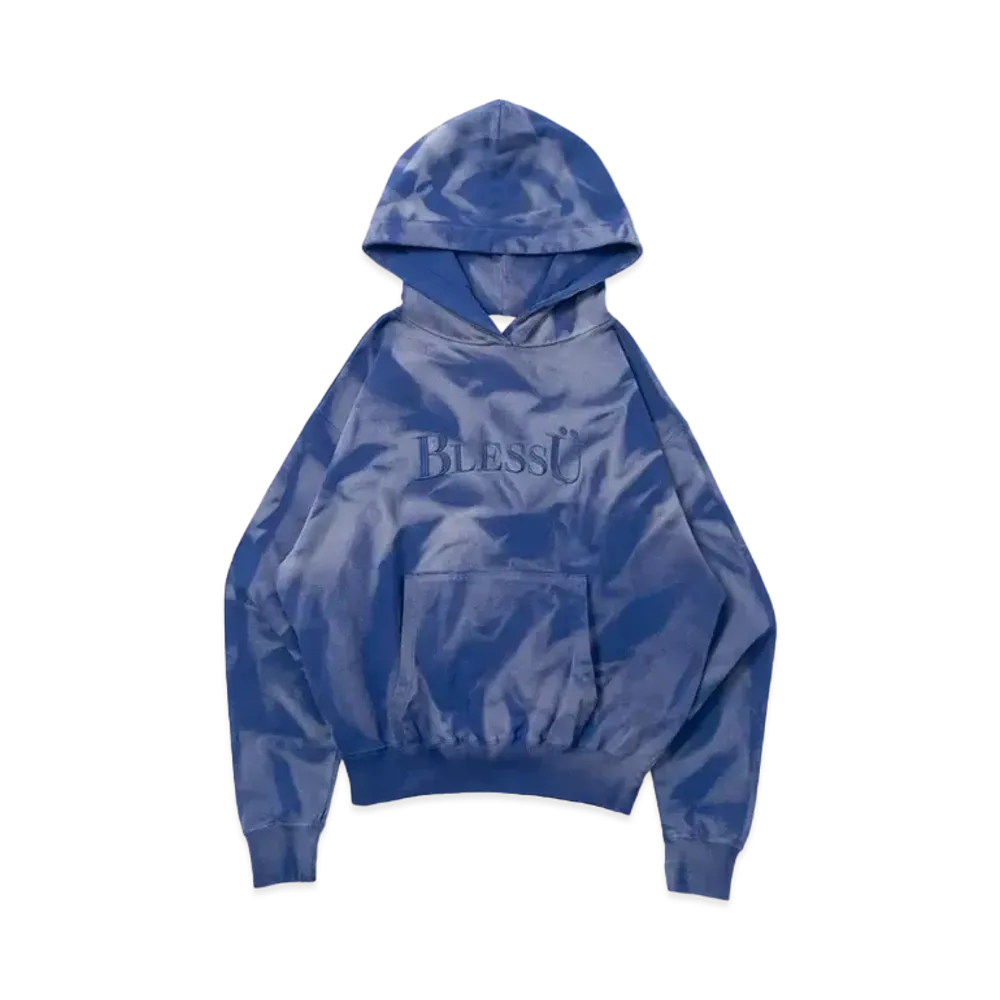 BLESS U Bless U Powder Breach Light Hoodie "Blue"