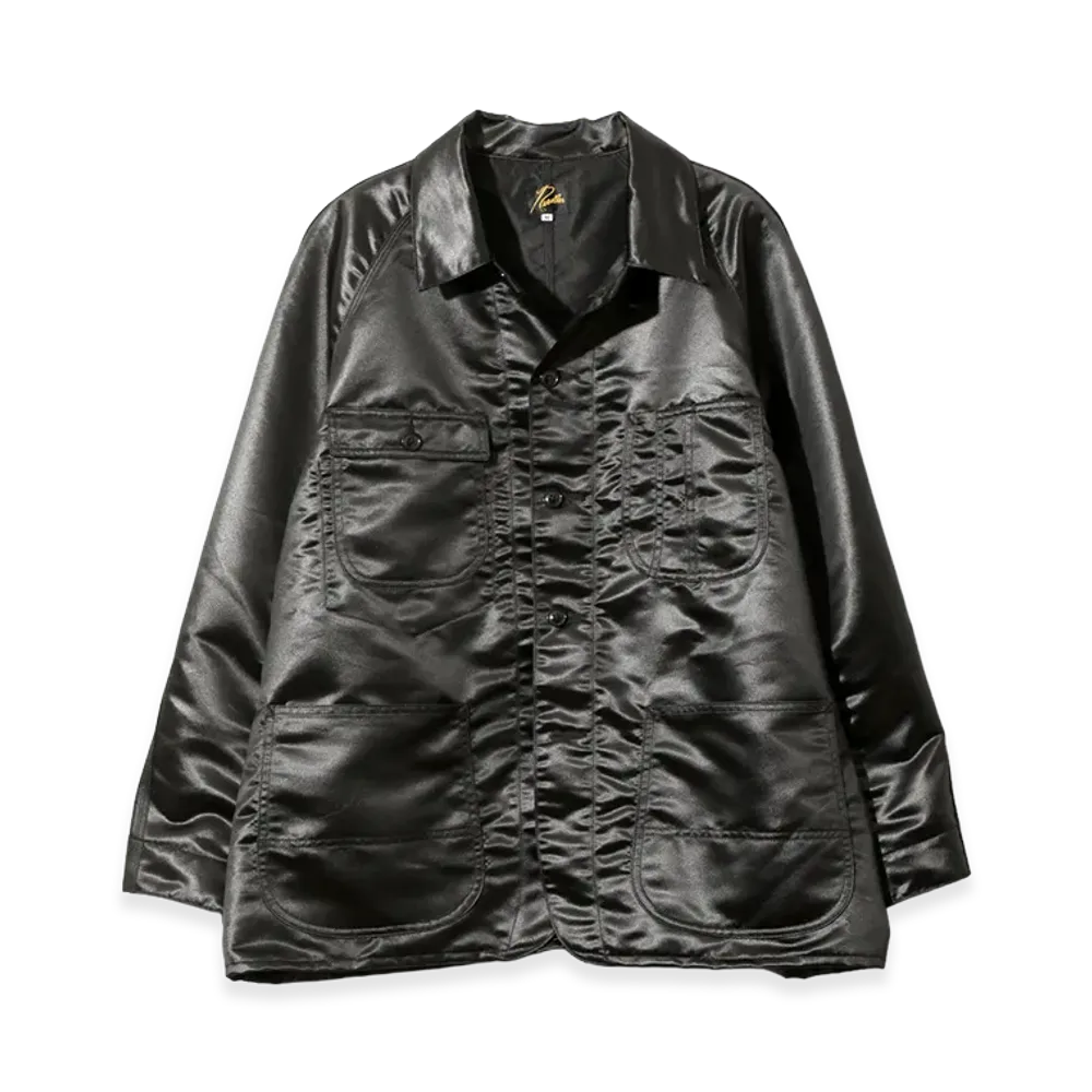 NEEDLES Coverall - Poly Coated Sateen "Black"