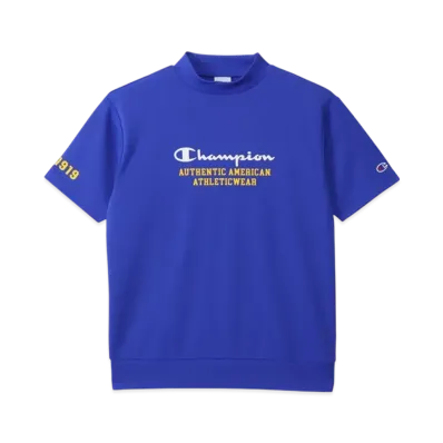 Champion Short Sleeve Mock Neck Shirt 25SS "Blue"