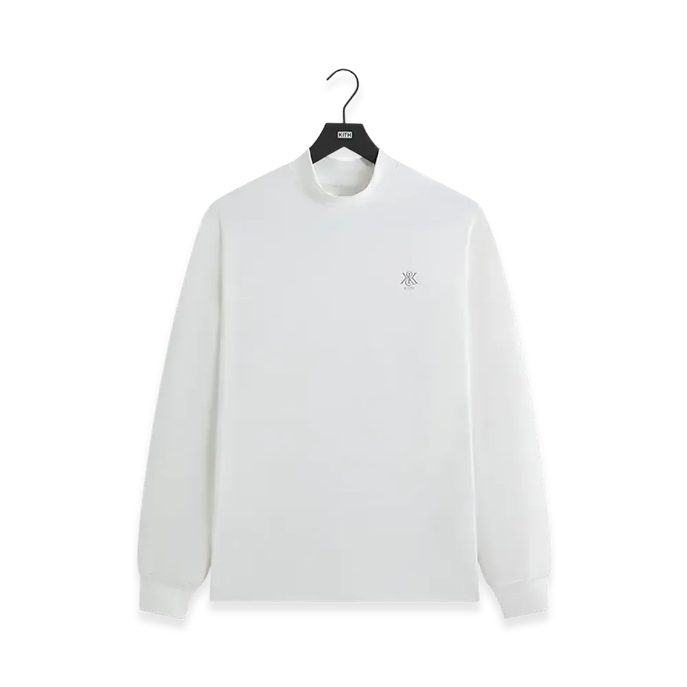 Kith Scratch Long Sleeve Mock Neck "White"