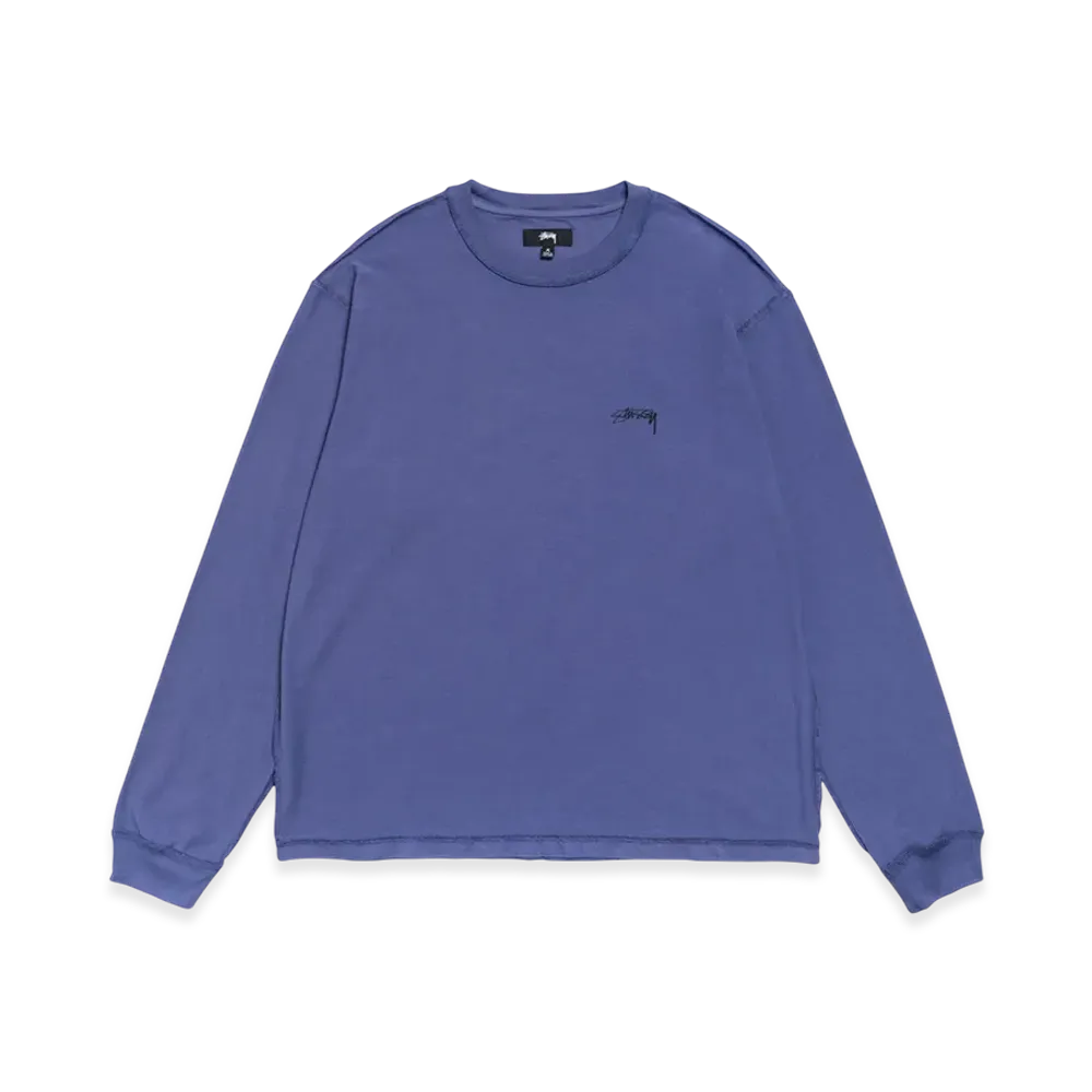 Stussy Lazy LS Tee "Vintage Navy"