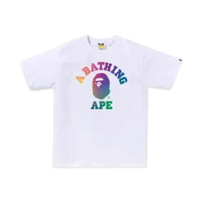 A BATHING APE College Gradation Tee Bapec Special Preorder "White"