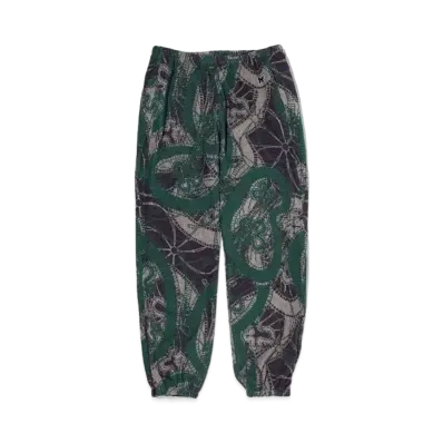 Needles ZIPPED SWEAT PANT - PAPILLON PILE JQ. "Green"