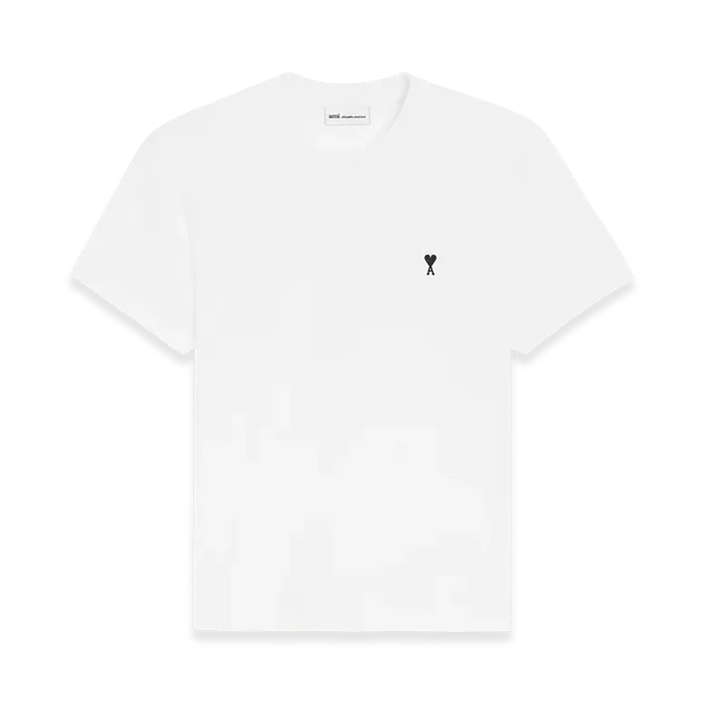 AMI PARIS Cotton Ami De Coeur T-Shirt "White"