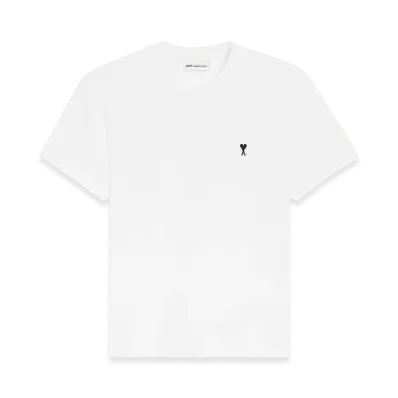 AMI PARIS Cotton Ami De Coeur T-Shirt "White"