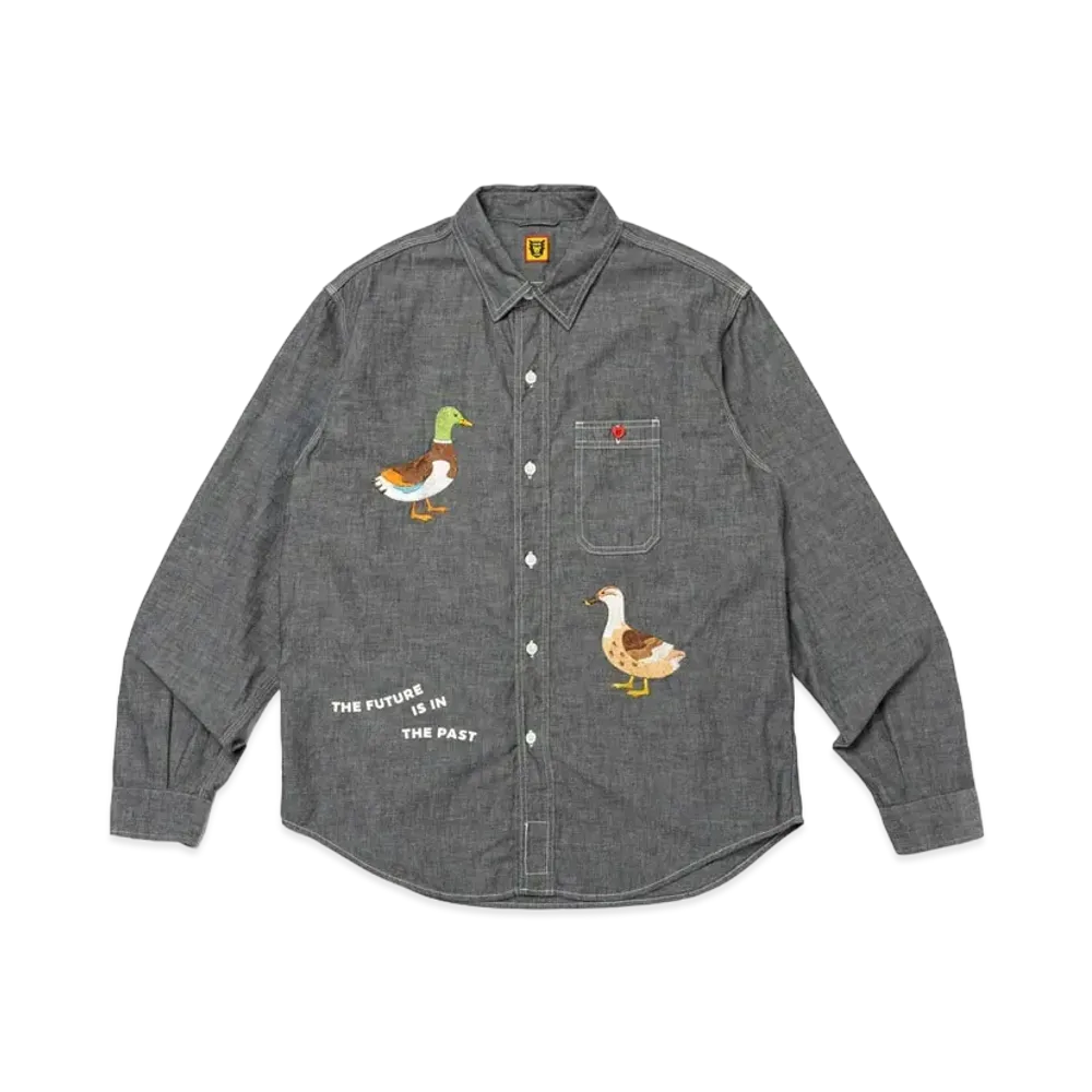 HUMAN MADE Chambray L/S Shirt "Black"