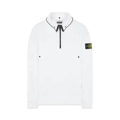 Stone Island 60720 BRUSHED COTTON FLEECE "White"