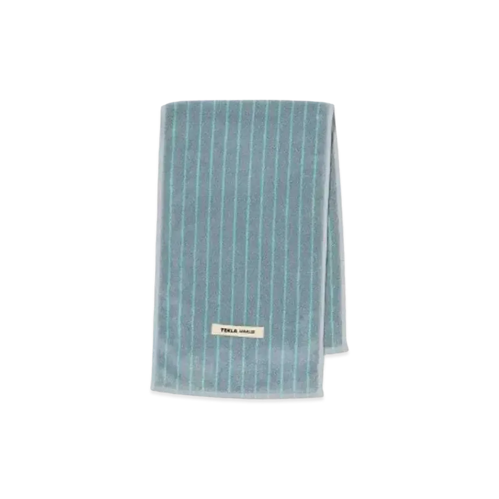 AURALEE x Tekla Onsen Towel "Mist Stripes"