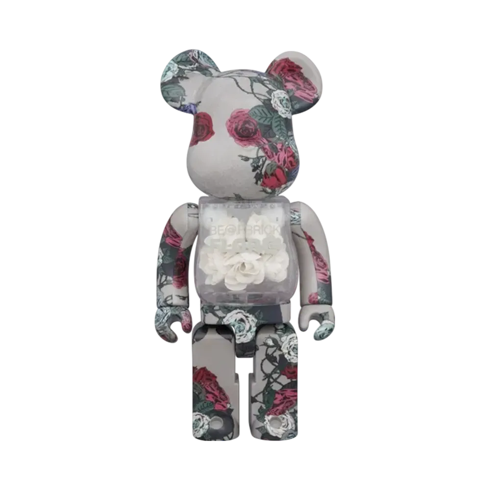 MEDICOM TOY "BEARBRICK" Flora Glow In The Dark 400%