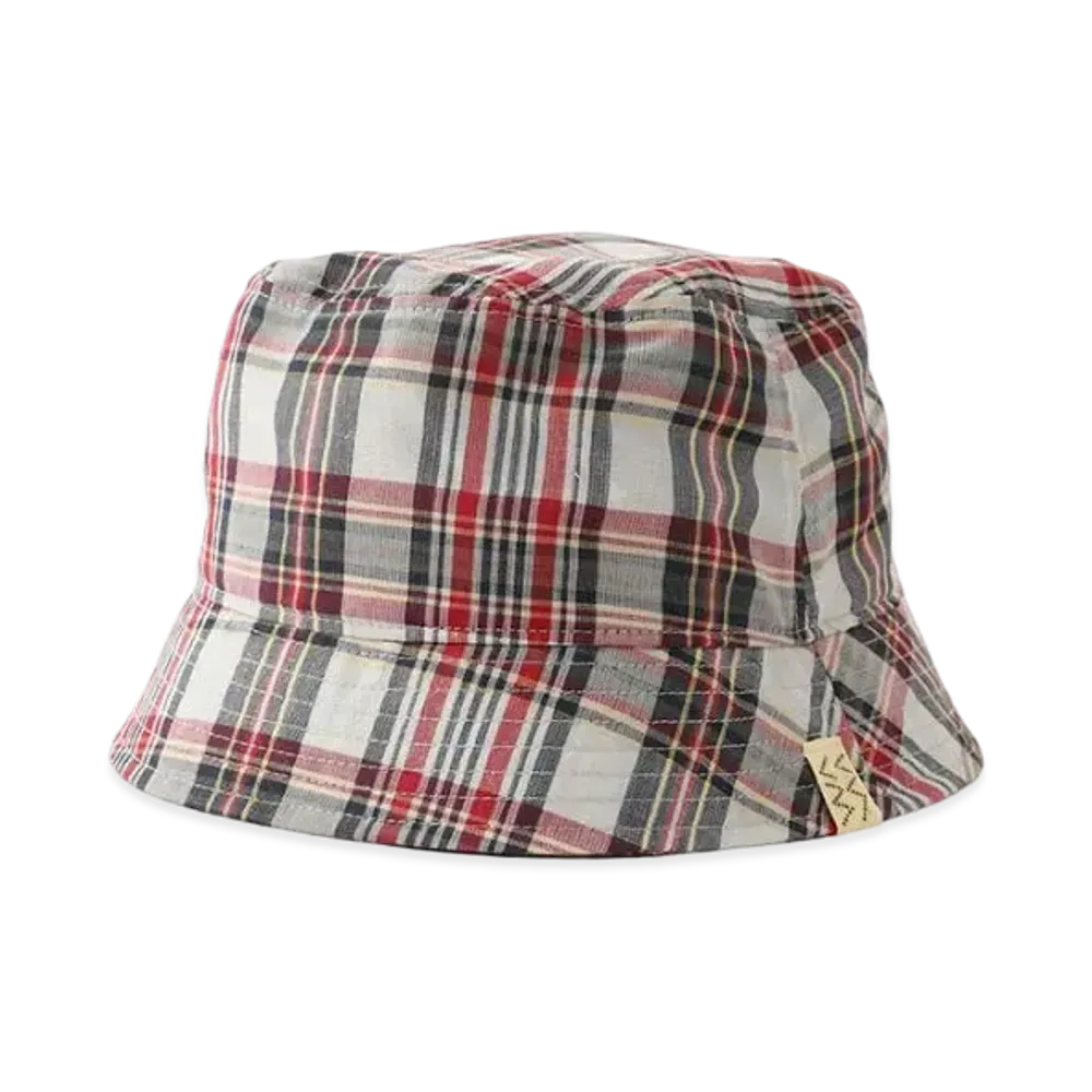 visvim Dome Bucket Hat Madras "Red"