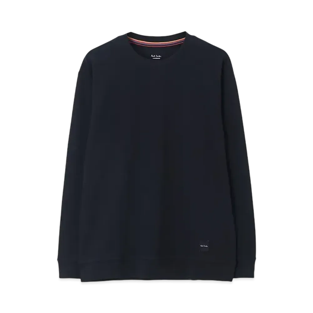 Paul Smith Stretch Smooth Long Sleeve Tee "Navy"