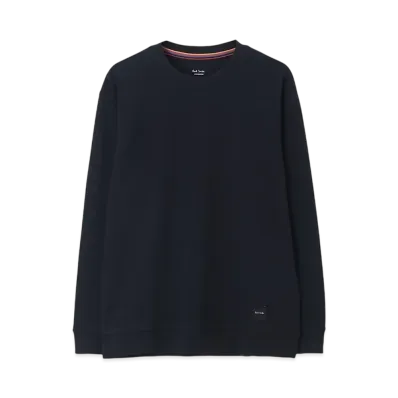 Paul Smith Stretch Smooth Long Sleeve Tee "Navy"