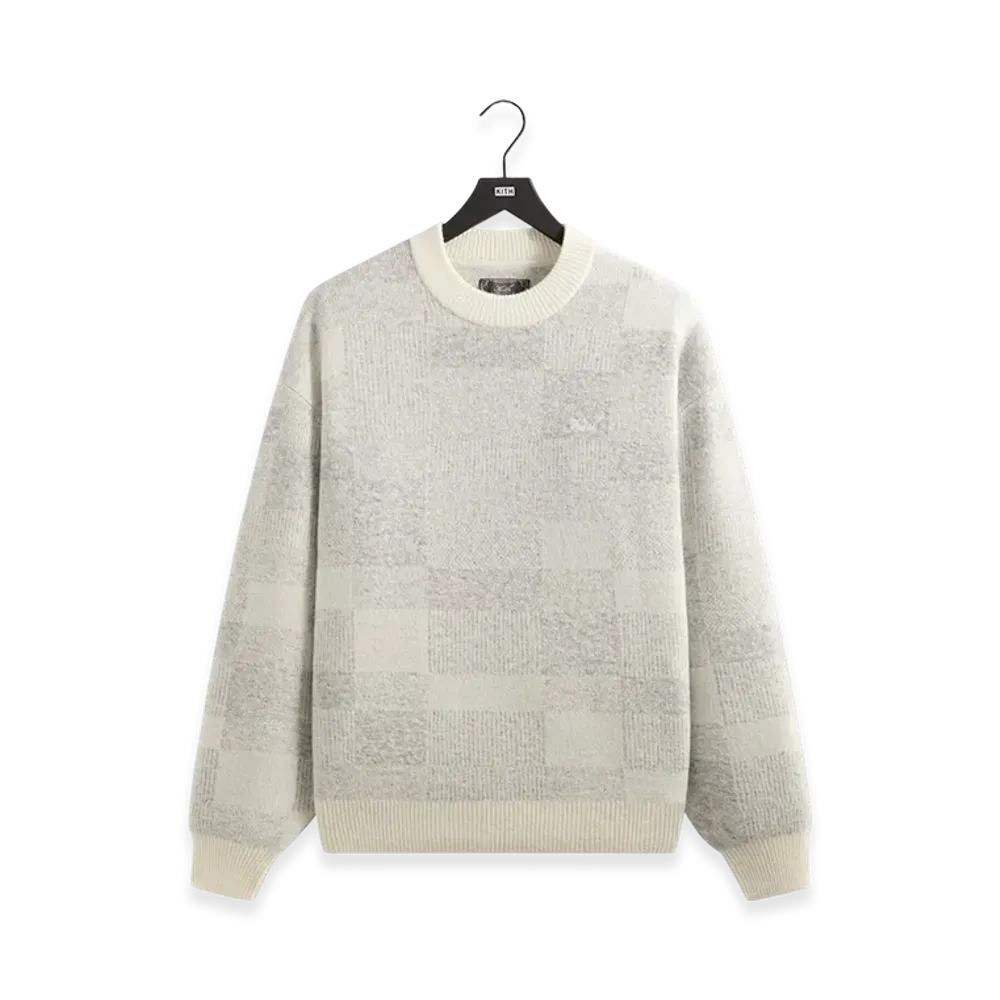 Kith Lewis Check Sweater "Sandrift"