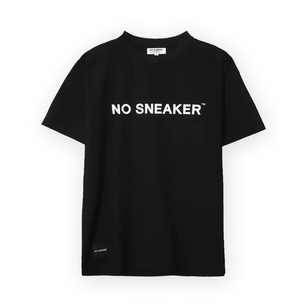 NO COFFEE \ NO SNEAKER T-SHIRT "BLACK"