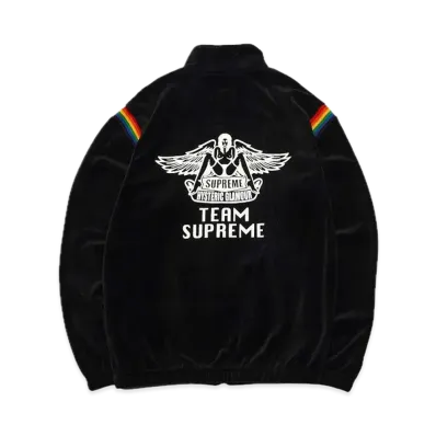 Supreme x HYSTERIC GLAMOUR Velour Track Jacket "Black"