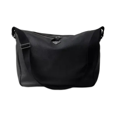 PRADA Leather Shoulder Bag "Black"