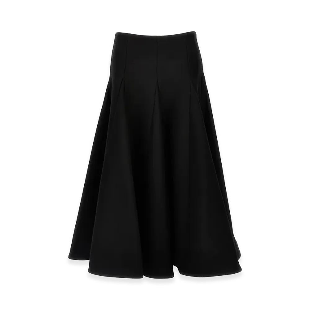 Valentino Women's 'solid Crepe Couture' Skirt "Black"