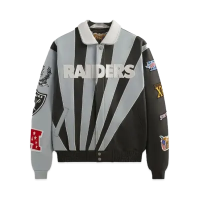 Kith x Jeff Hamilton x The NFL: Raiders Leather Varisty Jacket PH "Multi"