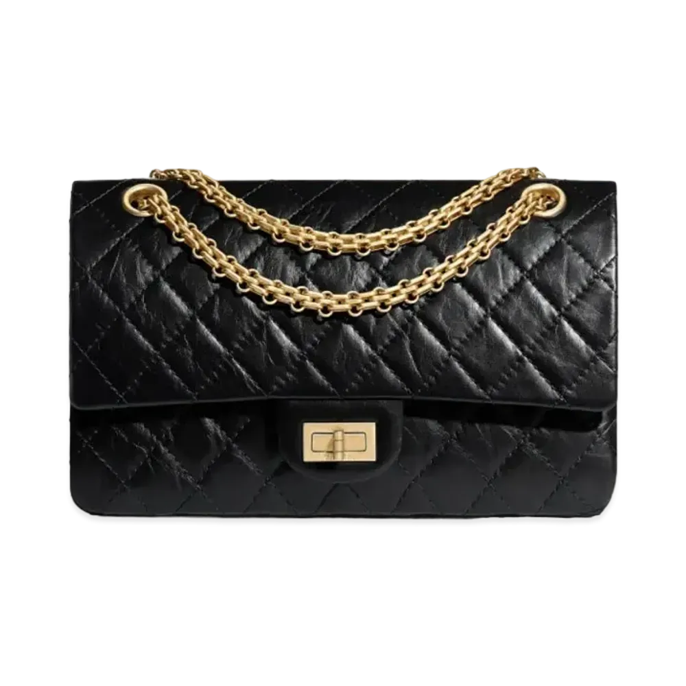 CHANEL 2.55 Hand Bags Aged Calfskin "Black"