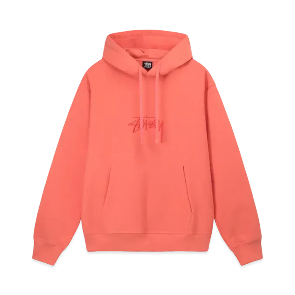 Stussy Stock Logo Applique Hoodie "Rose"