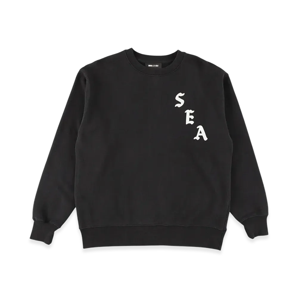 WIND AND SEA Vertical SEA Crewneck Sweatshirt "Black"
