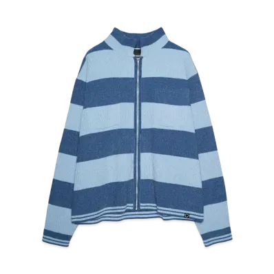 PHINGERIN CORDY KNIT JACKET STRIPE "BLUE"