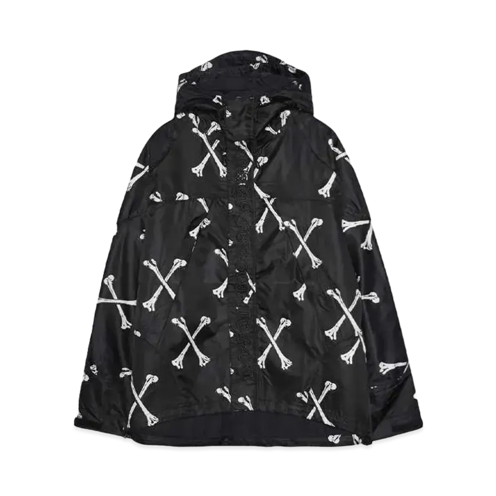 MAYO MAYO CROSS BONES EMBROIDERY MOUNTAIN PARKA "BLACK"