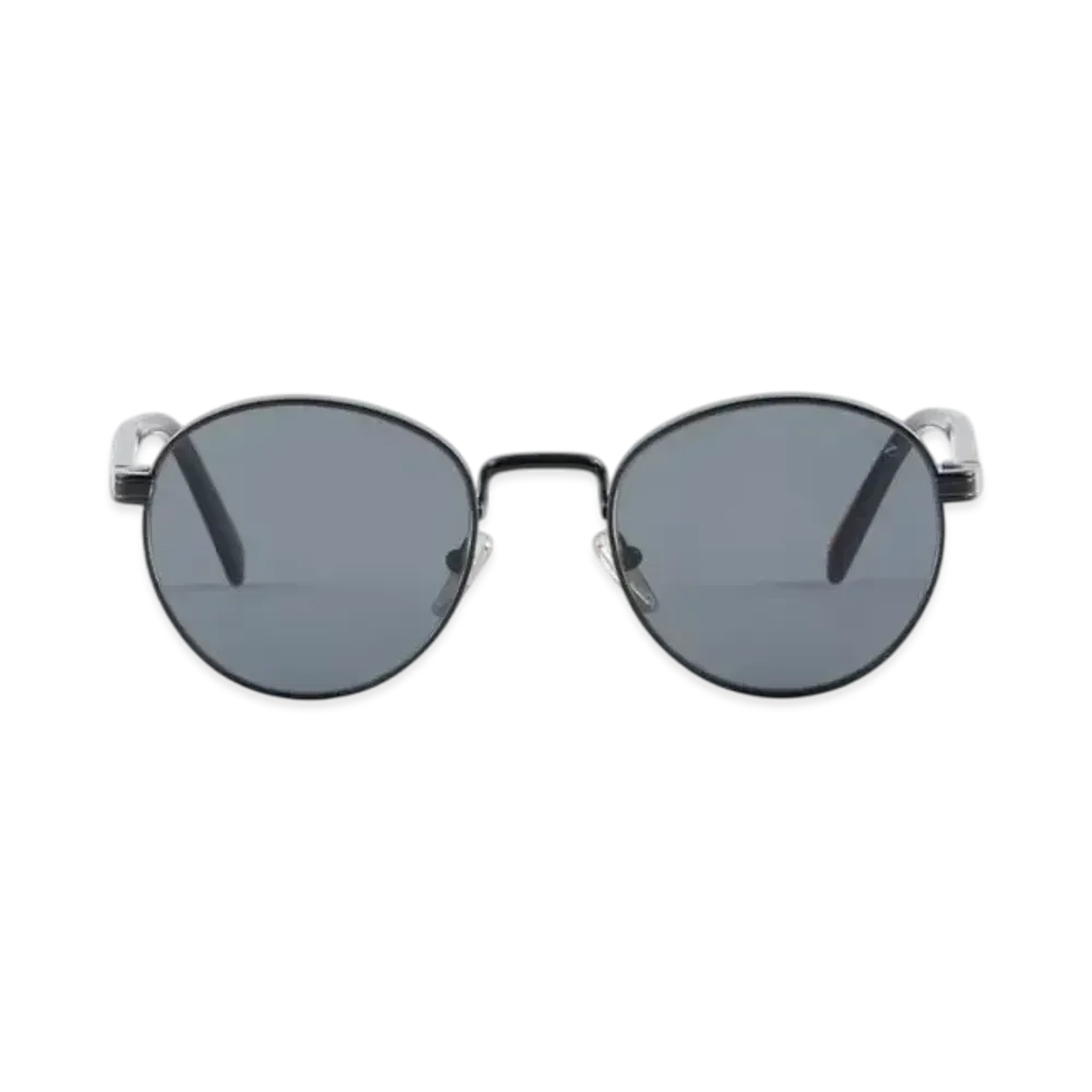 PRADA Sunglasses with The Iconic Metal Plaque "Polarized Black"