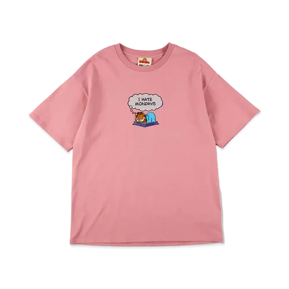 WIND AND SEA x GARFIELD S/S Tee (Hate Monday) "Pink"