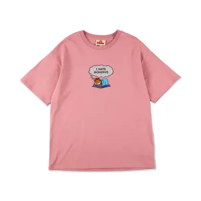 WIND AND SEA x GARFIELD S/S Tee (Hate Monday) "Pink"