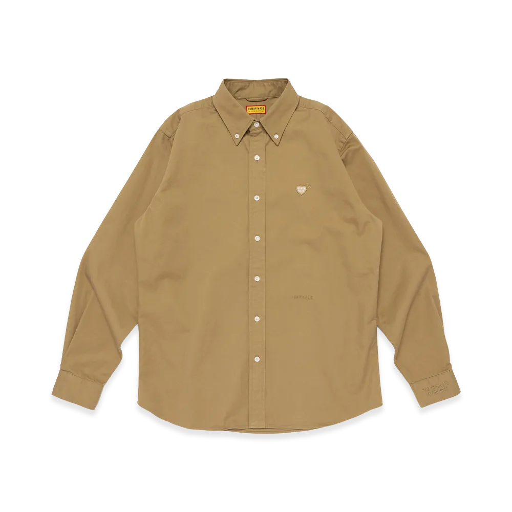 HUMAN MADE Twill BD Shirt "Beige"