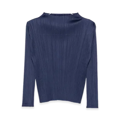 PLEATS PLEASE ISSEY MIYAKE Women's Top "Blue"