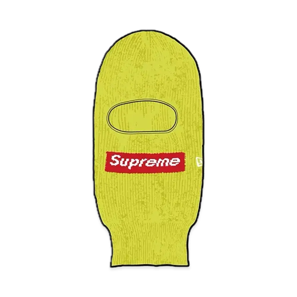Supreme New Era Box Logo Balaclava "Lime"