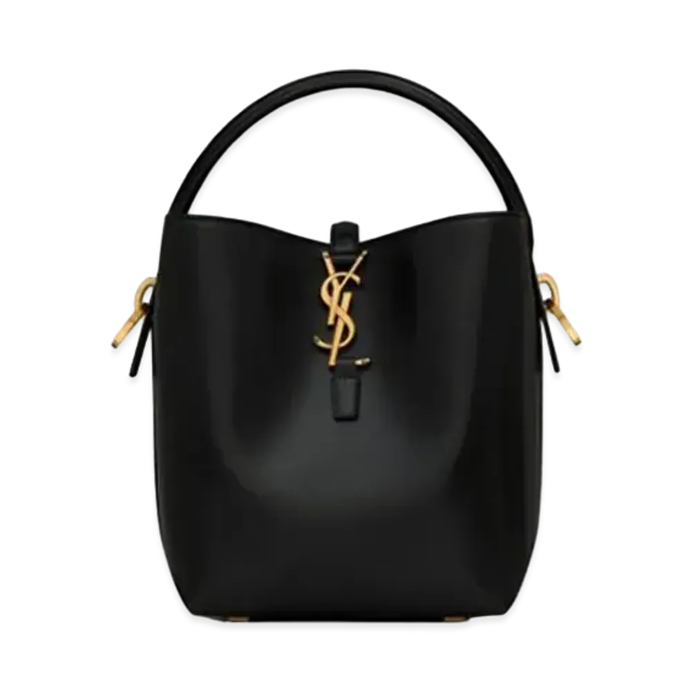 Saint Laurent LE 37 Small in Shiny Leather "Black"