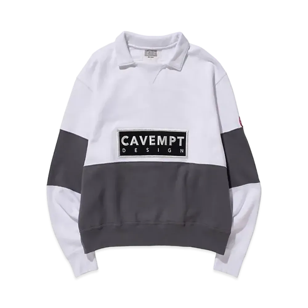 Cav Empt (C.E) DESIGN COLLARED SWEAT "White"