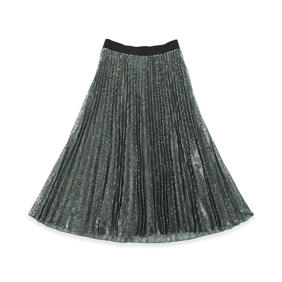 Weekend Max Mara Women's Sequin Skirt "Medium Grey"
