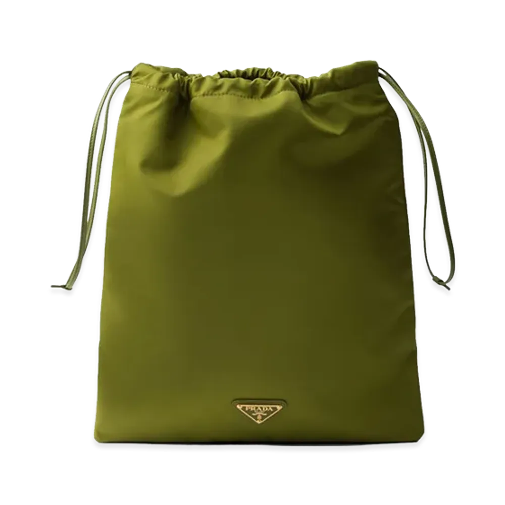 PRADA Wonen's Pouch Wish In Re-Nylon "Green"