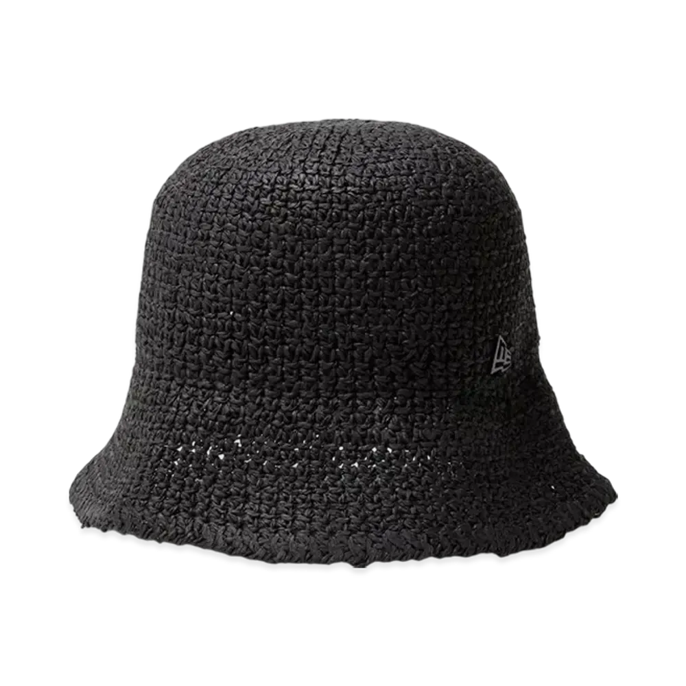 NEW ERA Bucket 01 Sailor Brim Paper Crochet Hat "Black"