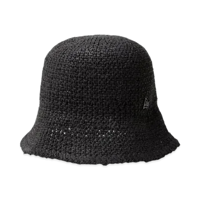 NEW ERA Bucket 01 Sailor Brim Paper Crochet Hat "Black"