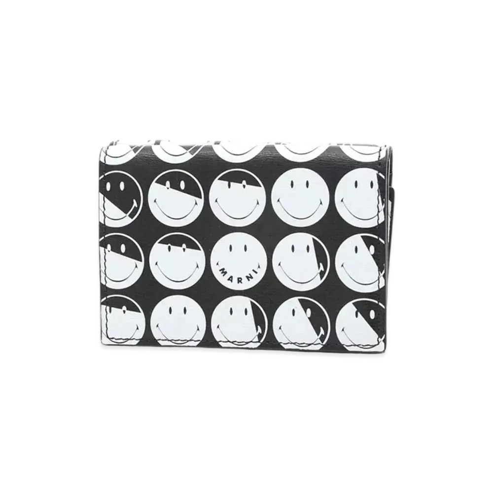MARNI × SMILEY Mini Wallet "Black"