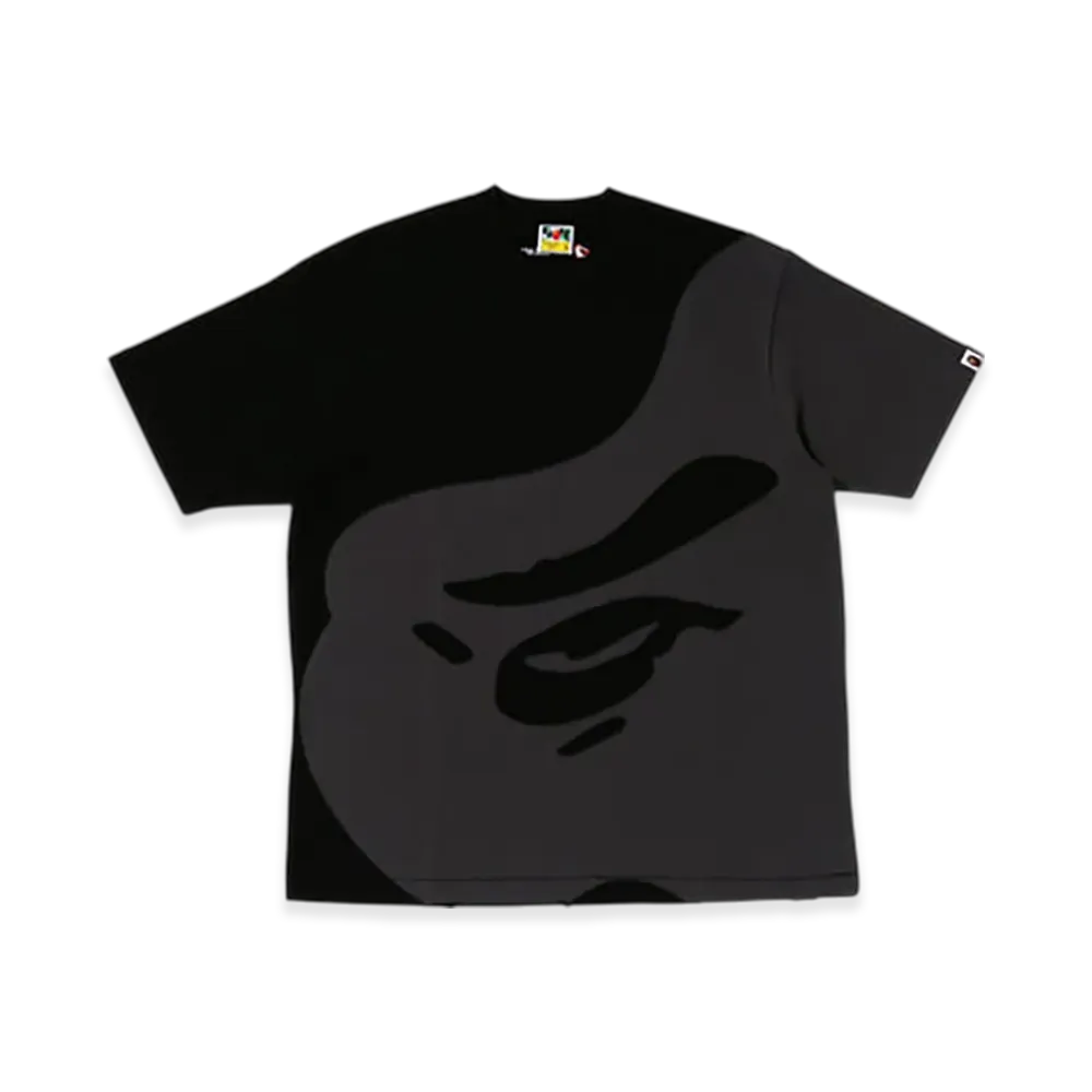 A BATHING APE Ape Head Patch Oversized Tee "Black"