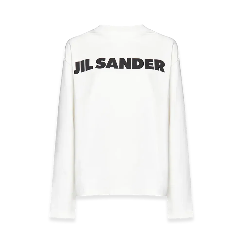 Jil Sander Women's Cotton Long Sleeve Tee "White"