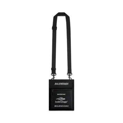 BALENCIAGA Explorer Small Pouch With Strap "Black"