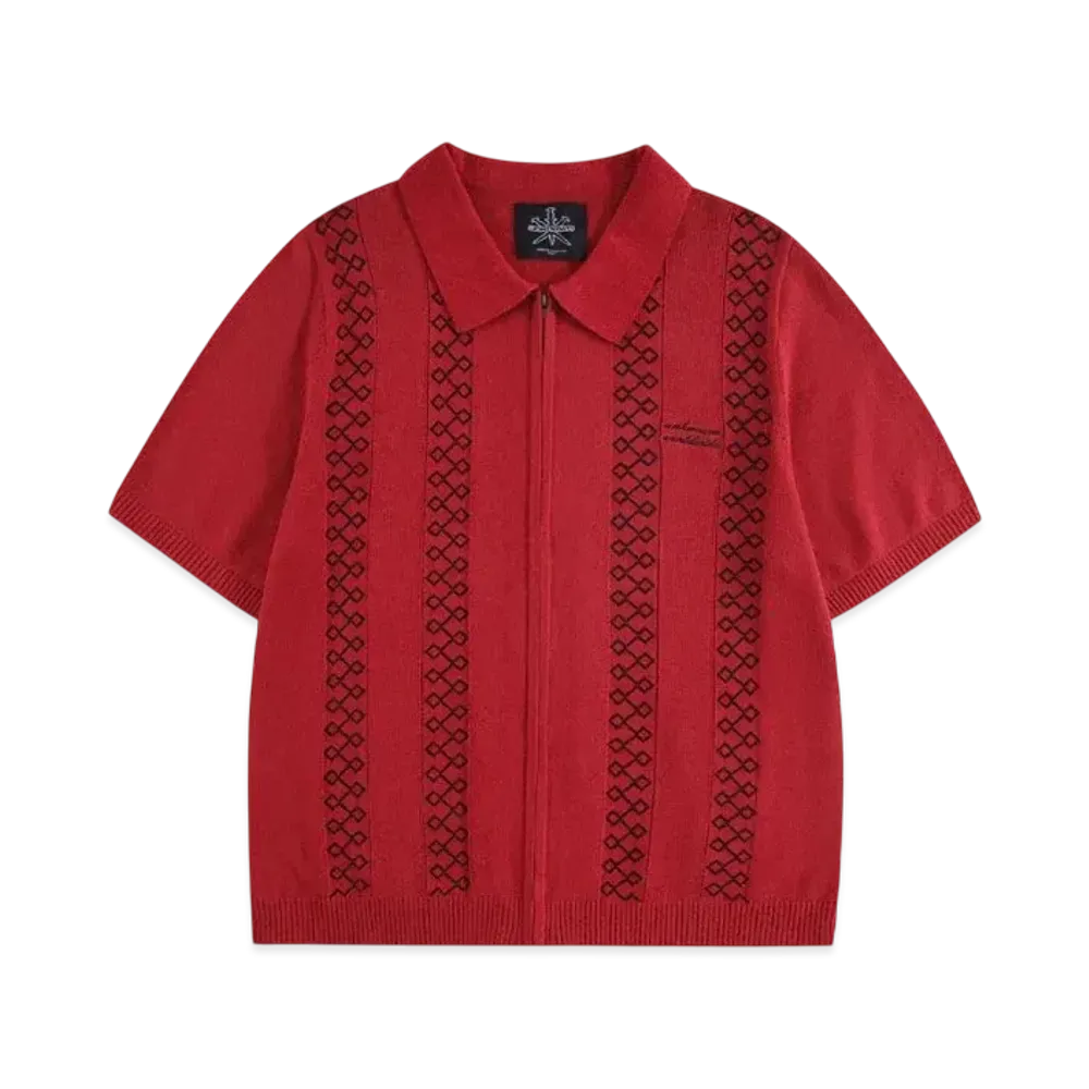 Unknown London Short Sleeve Knit "Red"