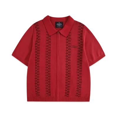 Unknown London Short Sleeve Knit "Red"