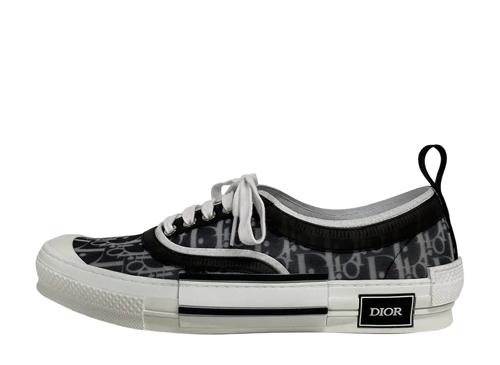 Dior B23 Low Top Sneaker Dior Oblique Canvas "Black"